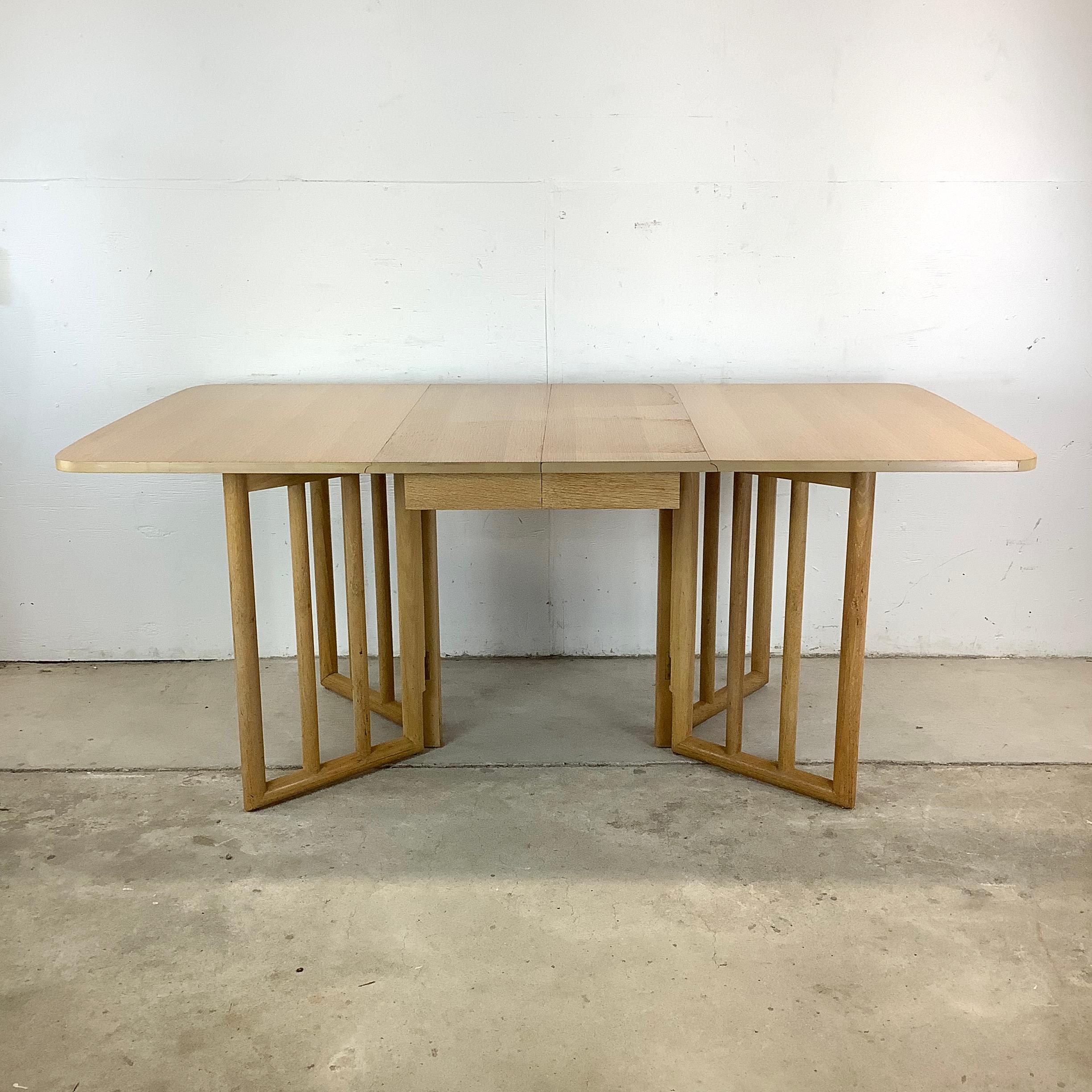 Vintage Modern Gateleg Dining Table For Sale 3
