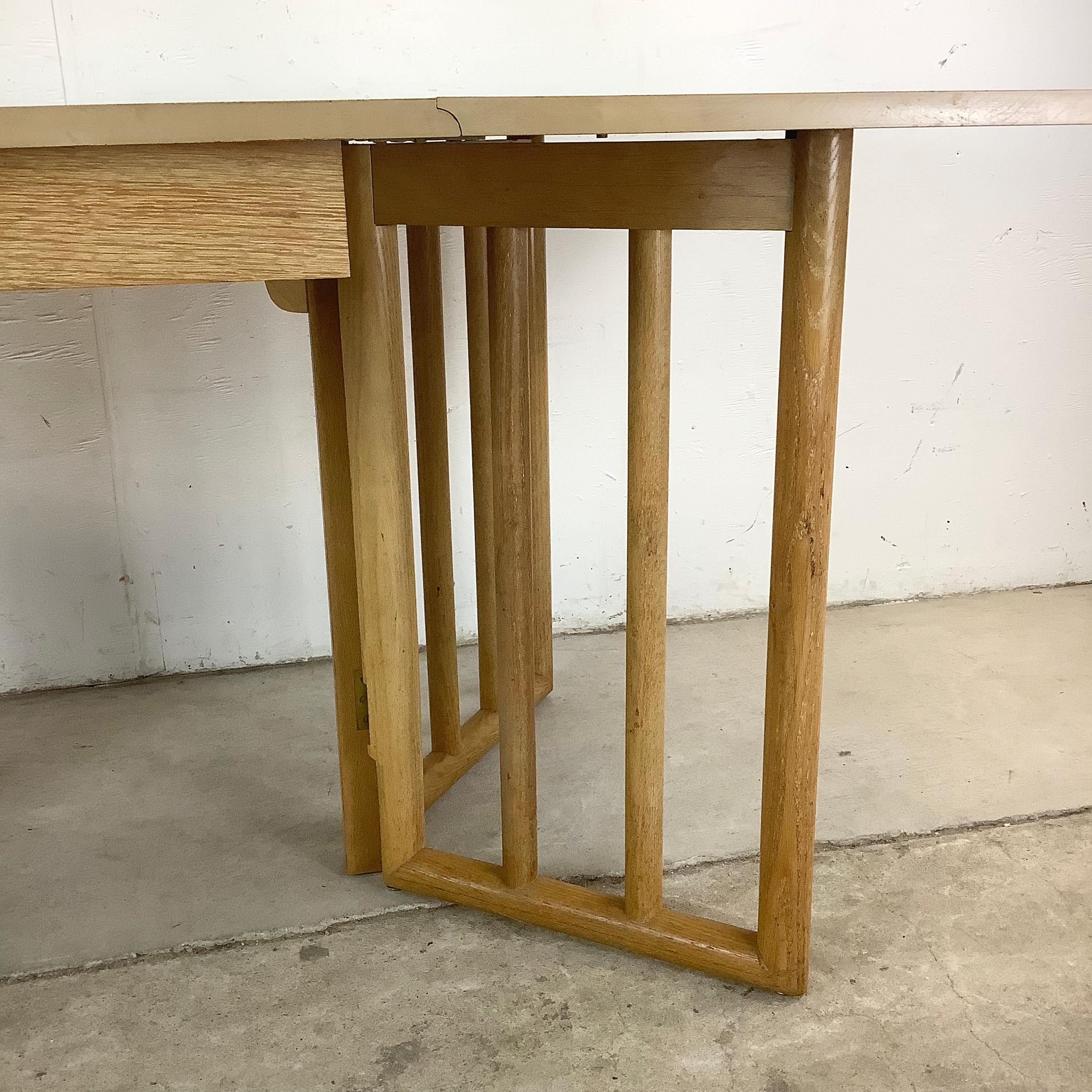 Vintage Modern Gateleg Dining Table For Sale 4
