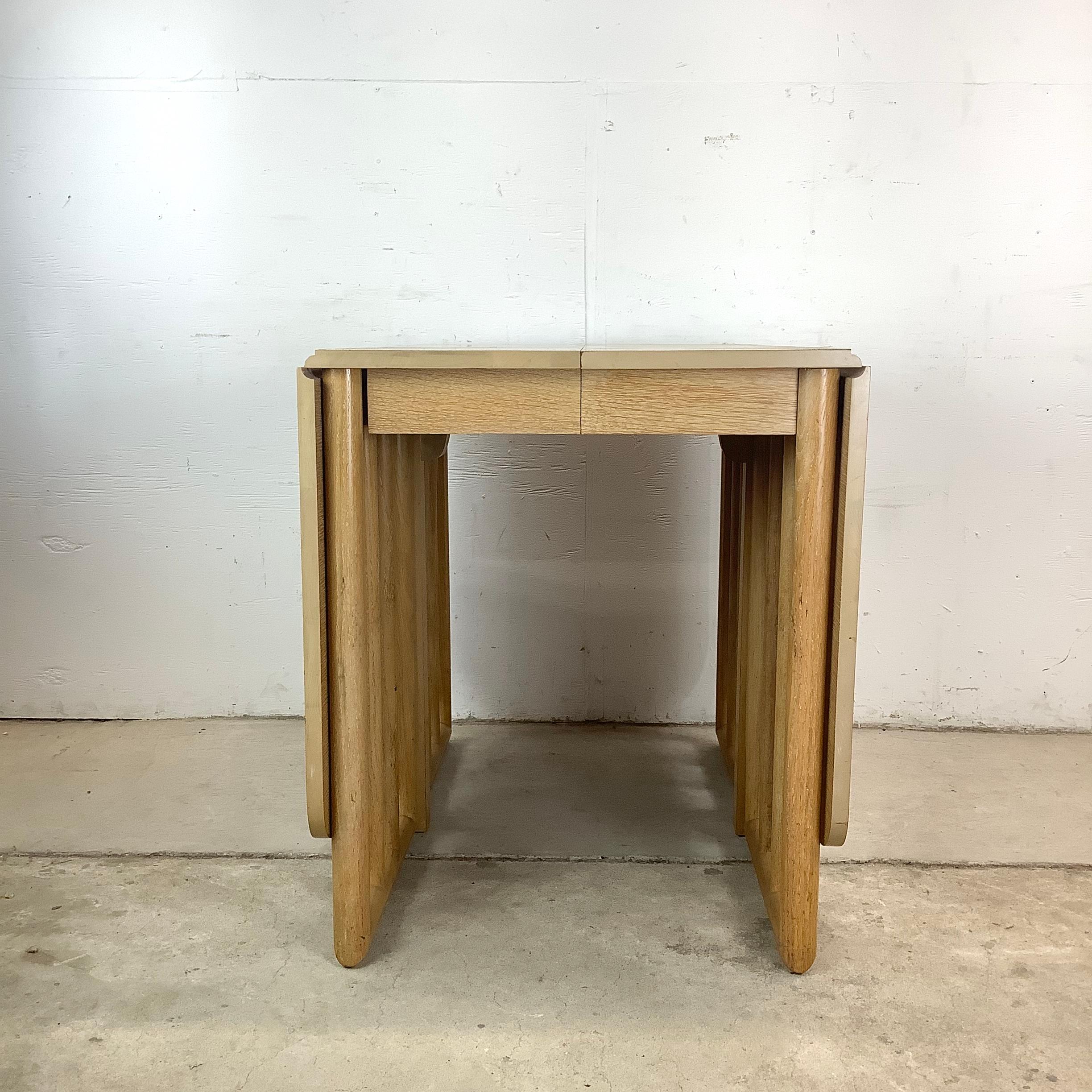 Unknown Vintage Modern Gateleg Dining Table For Sale