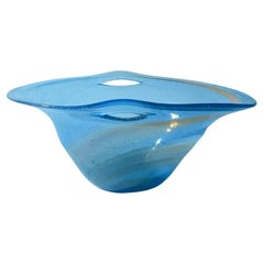 Moderne Vintage-Glasschale Budveszel Gyula Ungarn 1990er Jahre
