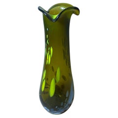 Moderne Vintage-Glasvase Budveszel Gyula Ungarn, 1990er Jahre