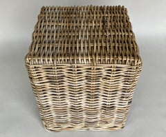 Vintage Modern Hand-Woven Rattan Chair, 20th Century, Natural Design