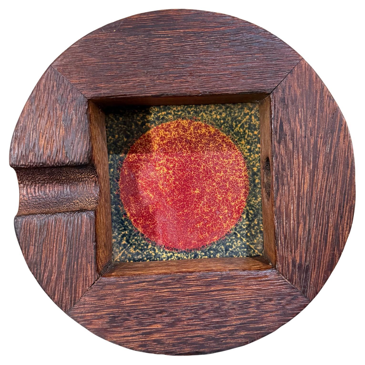 Vintage Modern Handcrafted Aschenbecher Exotic Wood
Emaille Studio A