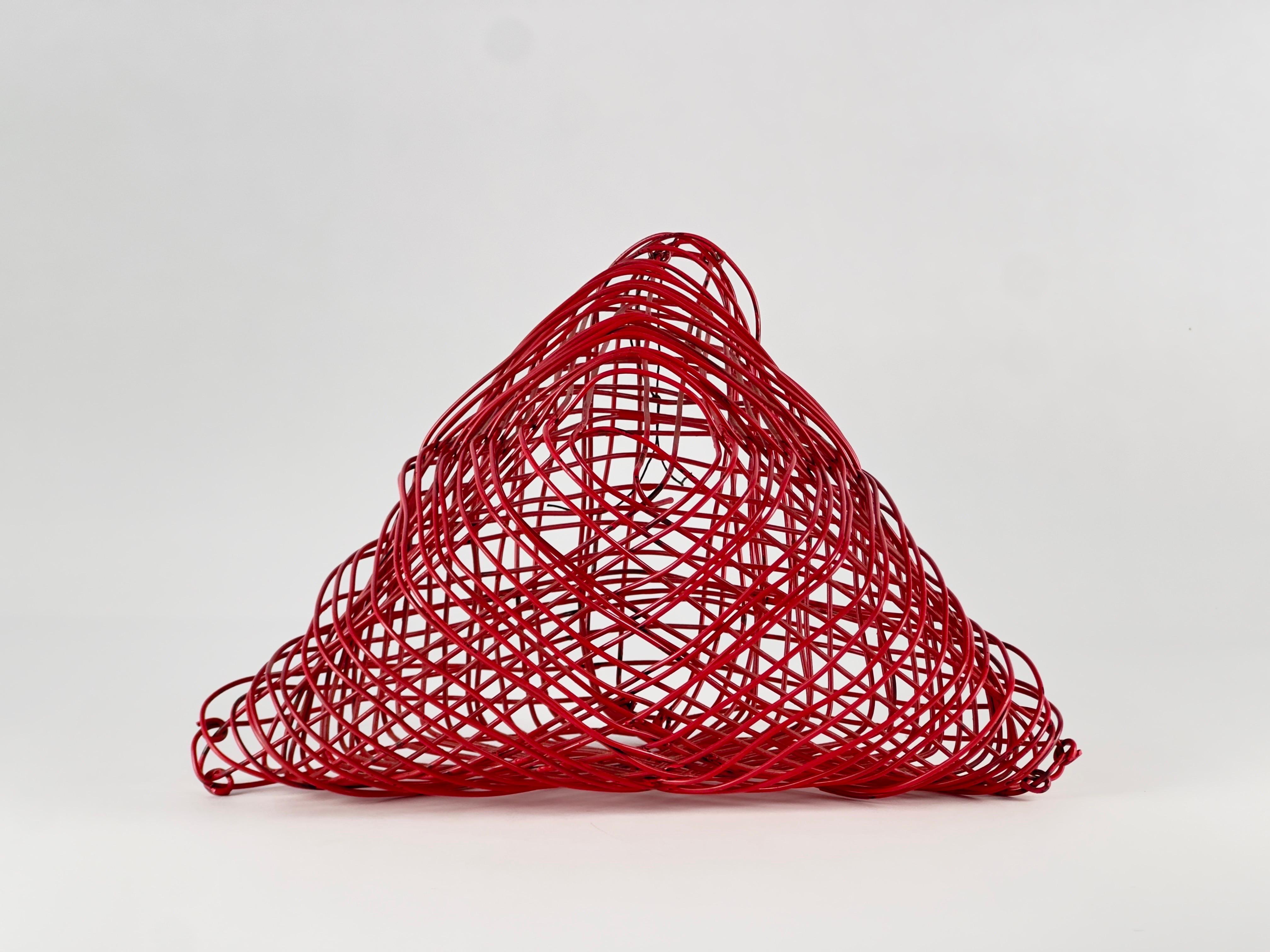 Escultura de alambre móvil geométrica colgante moderna vintage Moderno de mediados de siglo en venta