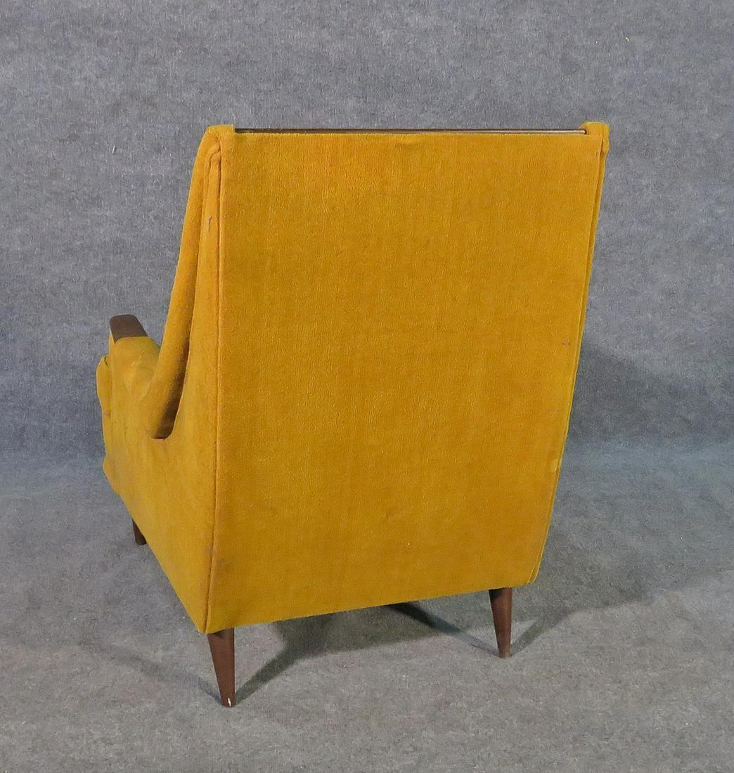 Mid-Century Modern Vintage Modern High Back Lounge Chair