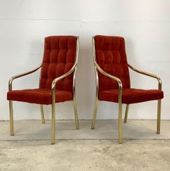 Vintage Modern Highback Dining Chairs by Chromcraft, set of Six