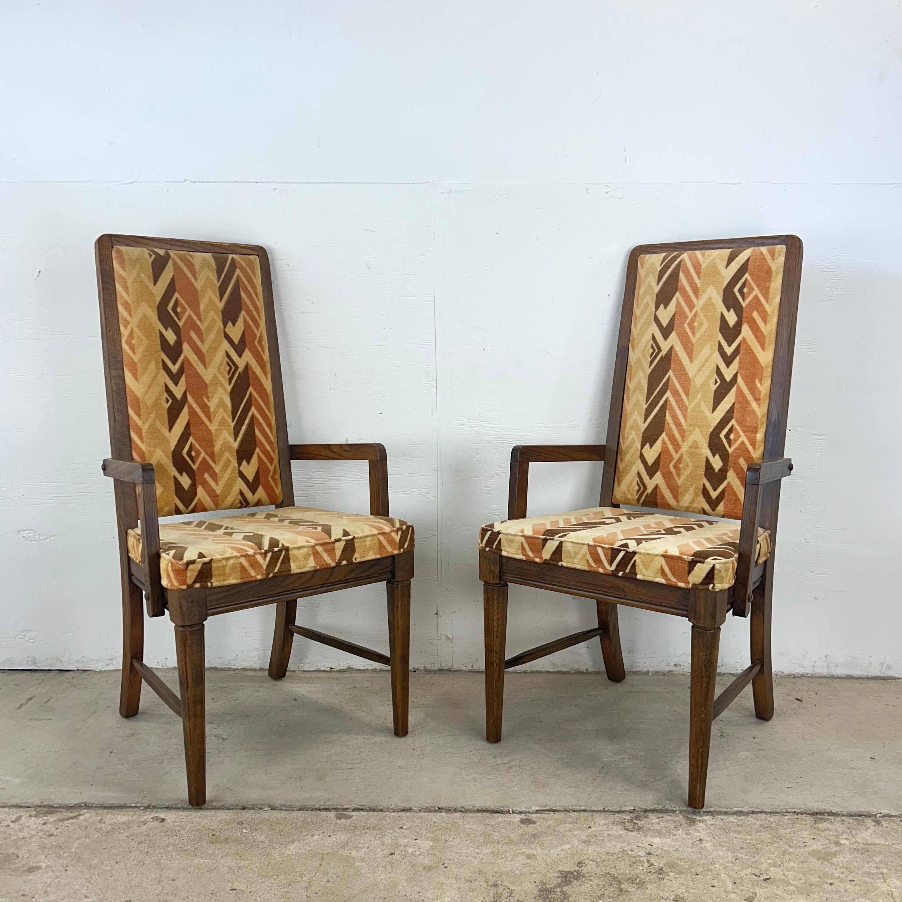 Chaises de salle à manger à dossier haut The Moderns - set of Six en vente 1
