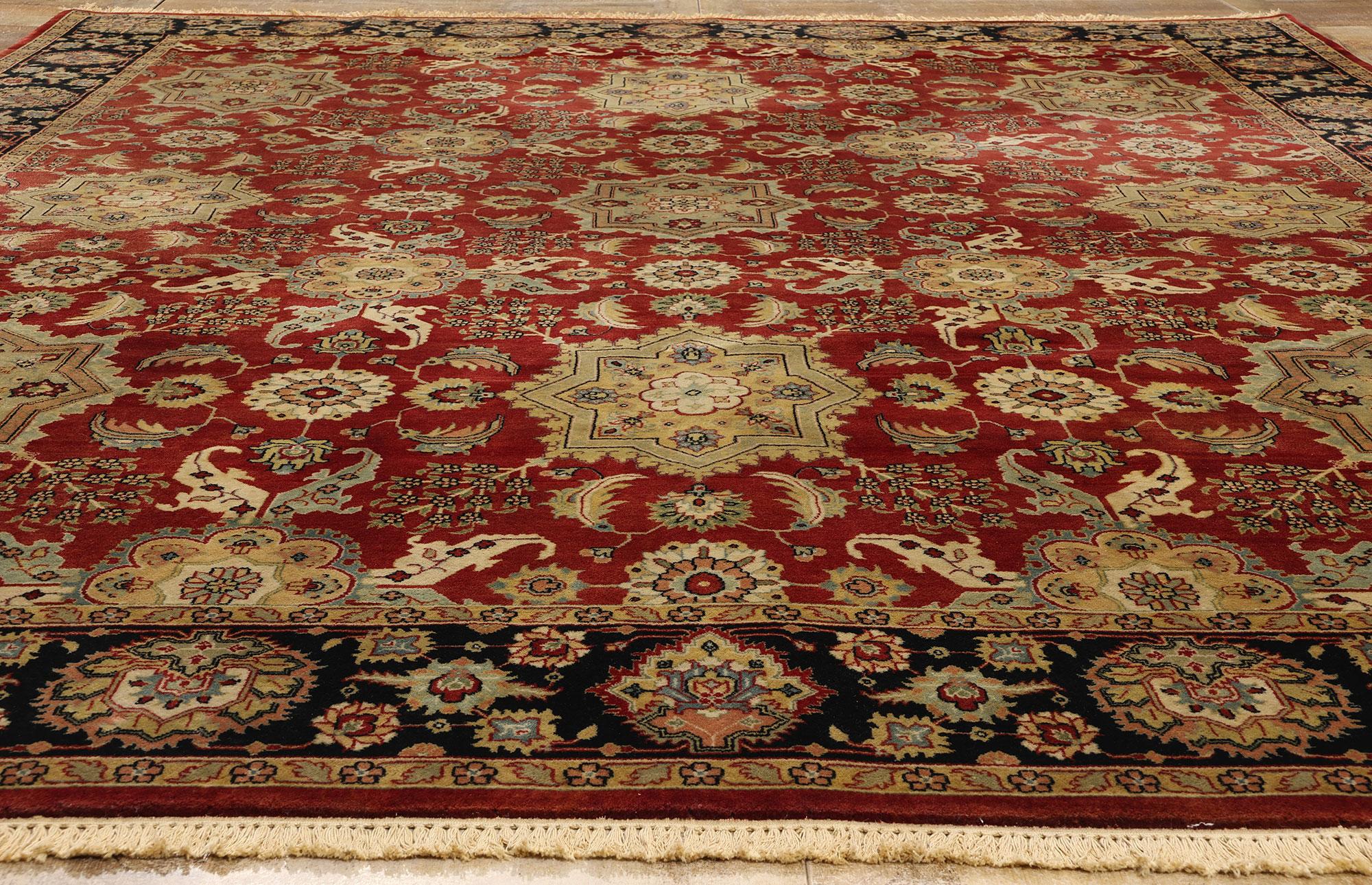 Vintage Modern Indian Mogul Rug, Timeless Allure Meets Traditional Sensibility For Sale 2