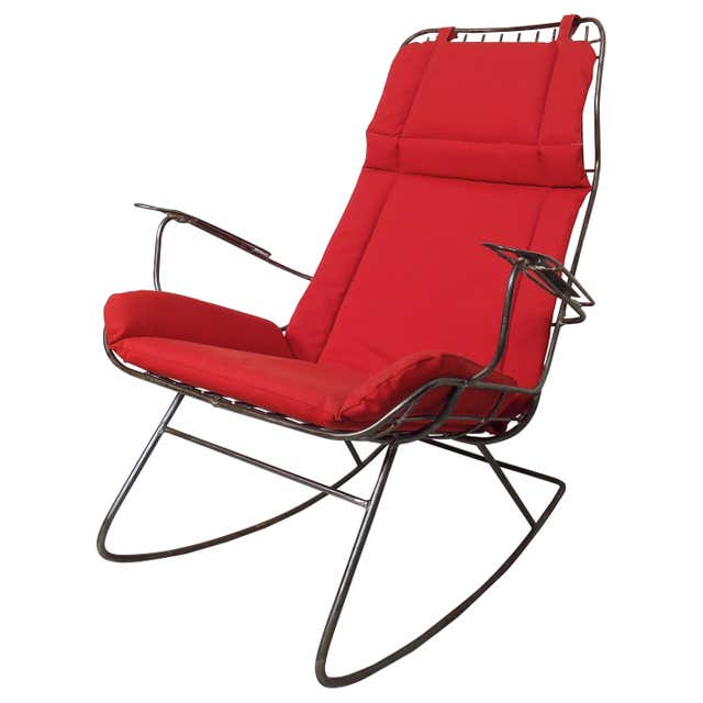 Vintage Industrial Metal Rocker For Sale at 1stDibs | industrial ...