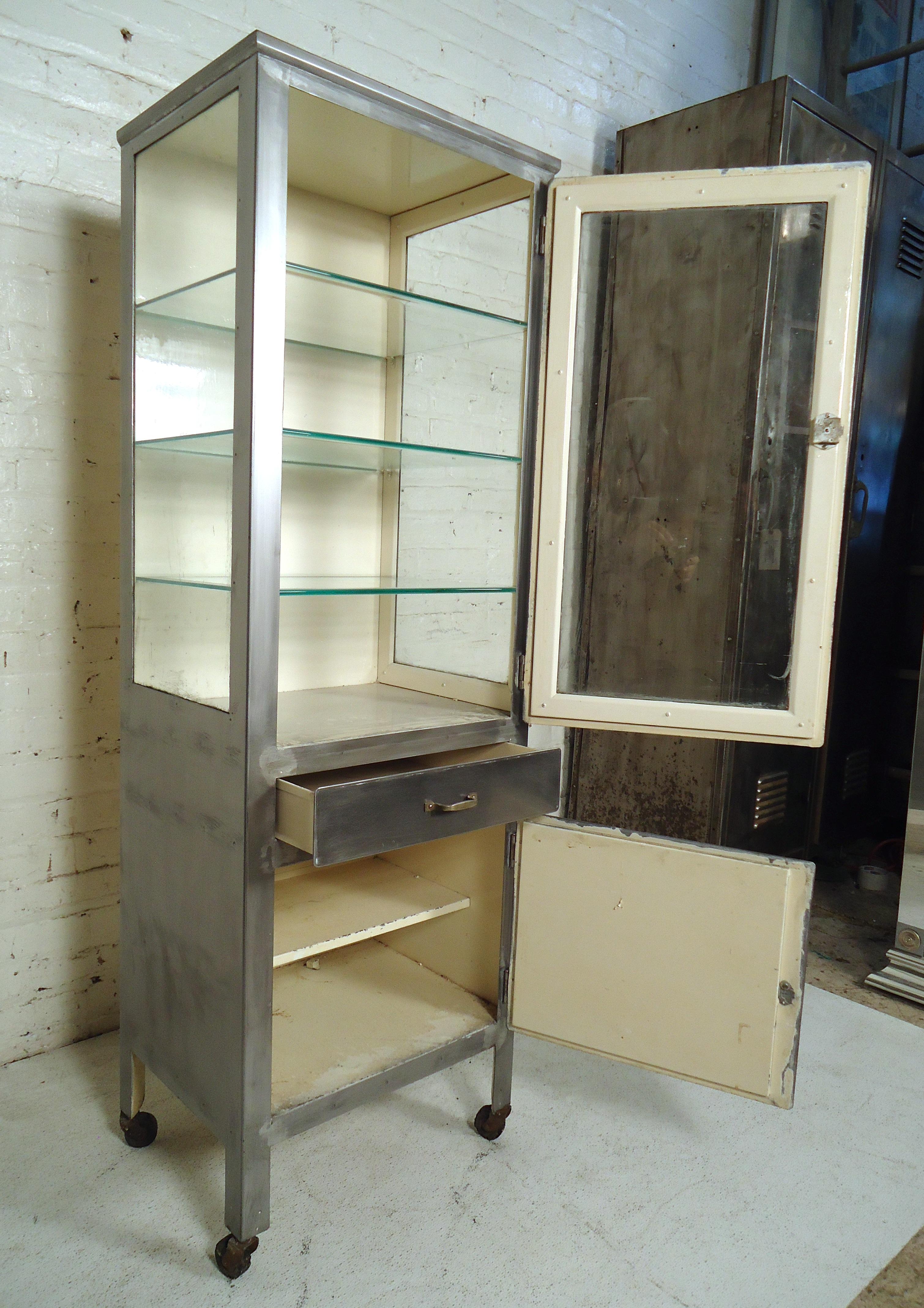 Vintage Modern Industrial Medical Cabinet 3
