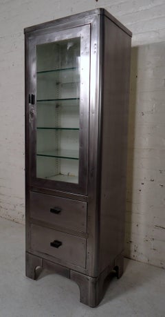 Retro Modern Industrial Medical Cabinet