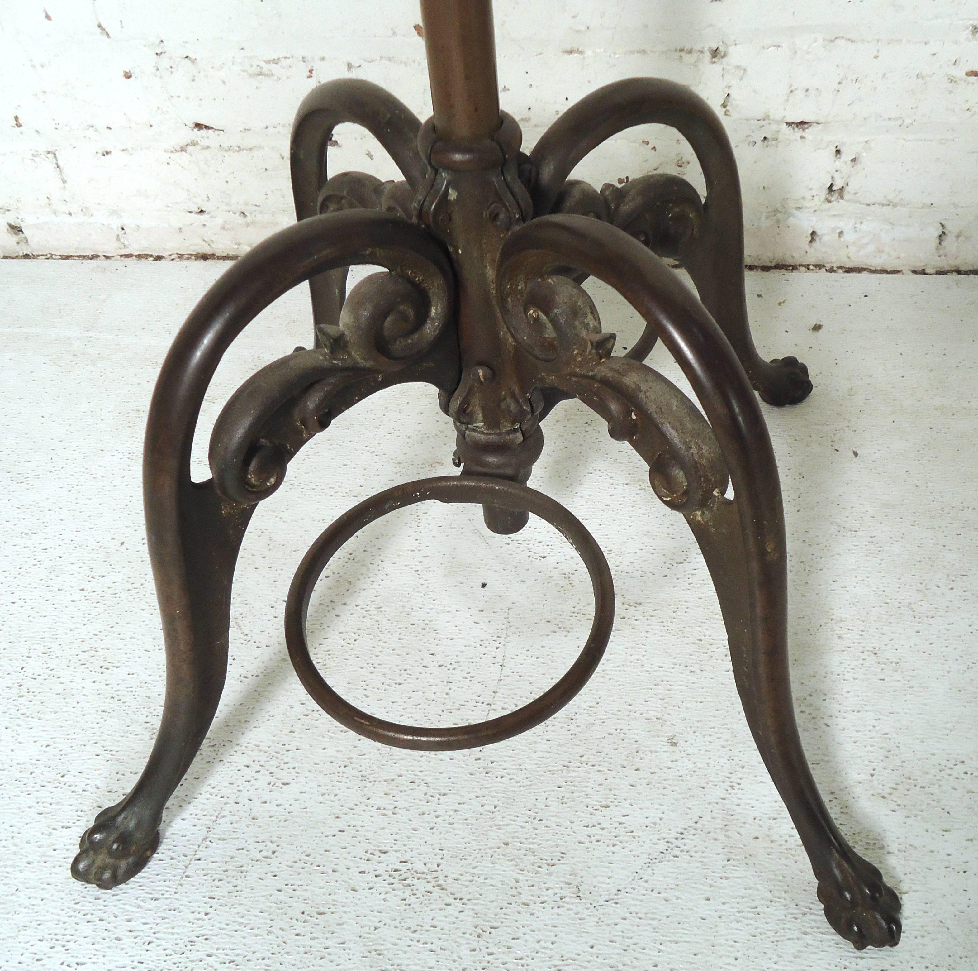 vintage metal coat rack