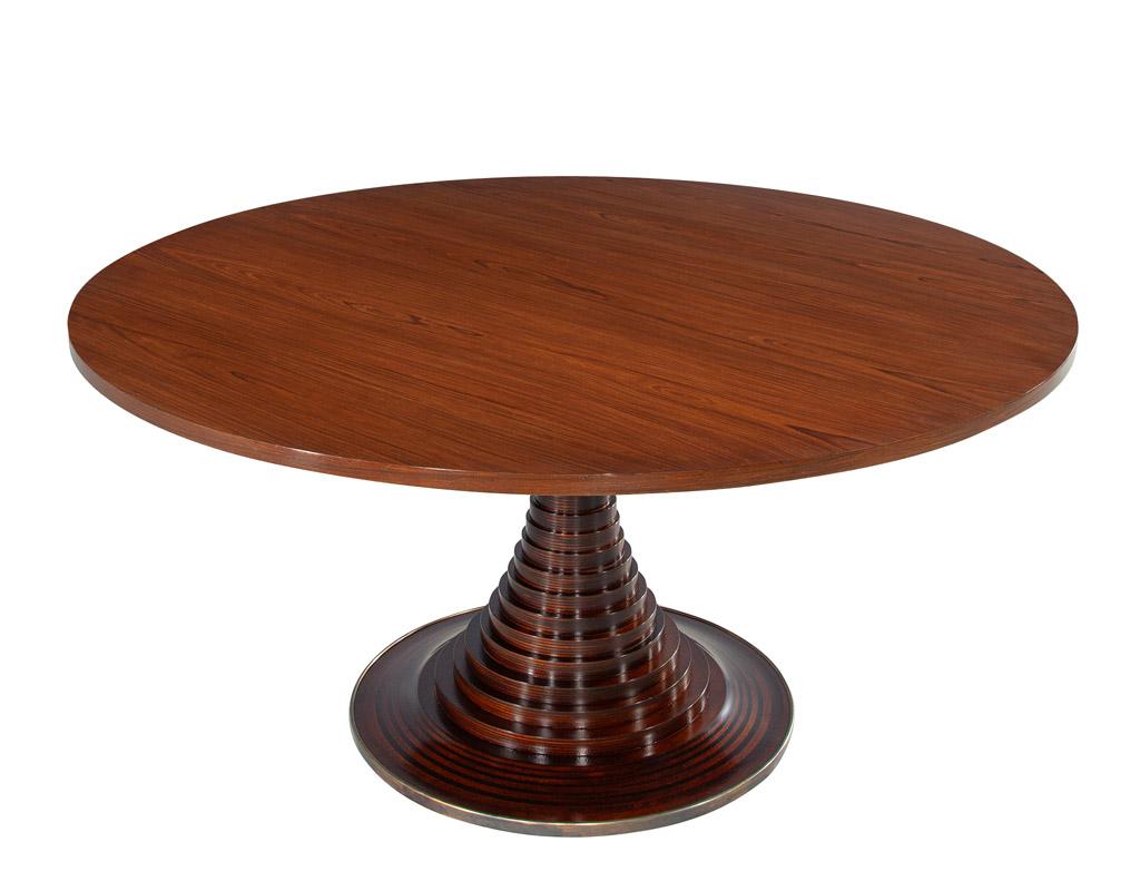 Mesa de comedor italiana moderna vintage de Carlo Di Carli mediados del siglo XX en venta