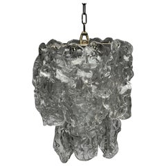 Vintage Modern Italian Murano Glass Chandelier by Carlo Nason for Mazzega