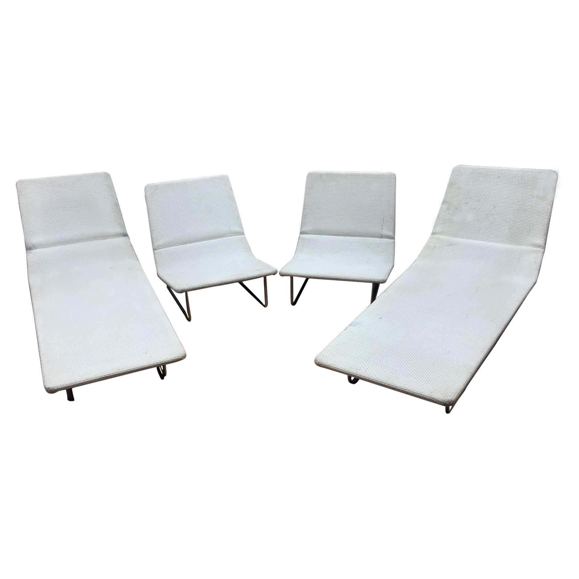 Vintage Modern Italian Surf and Sand Loungers by Francesco Rota for Paola Lenti