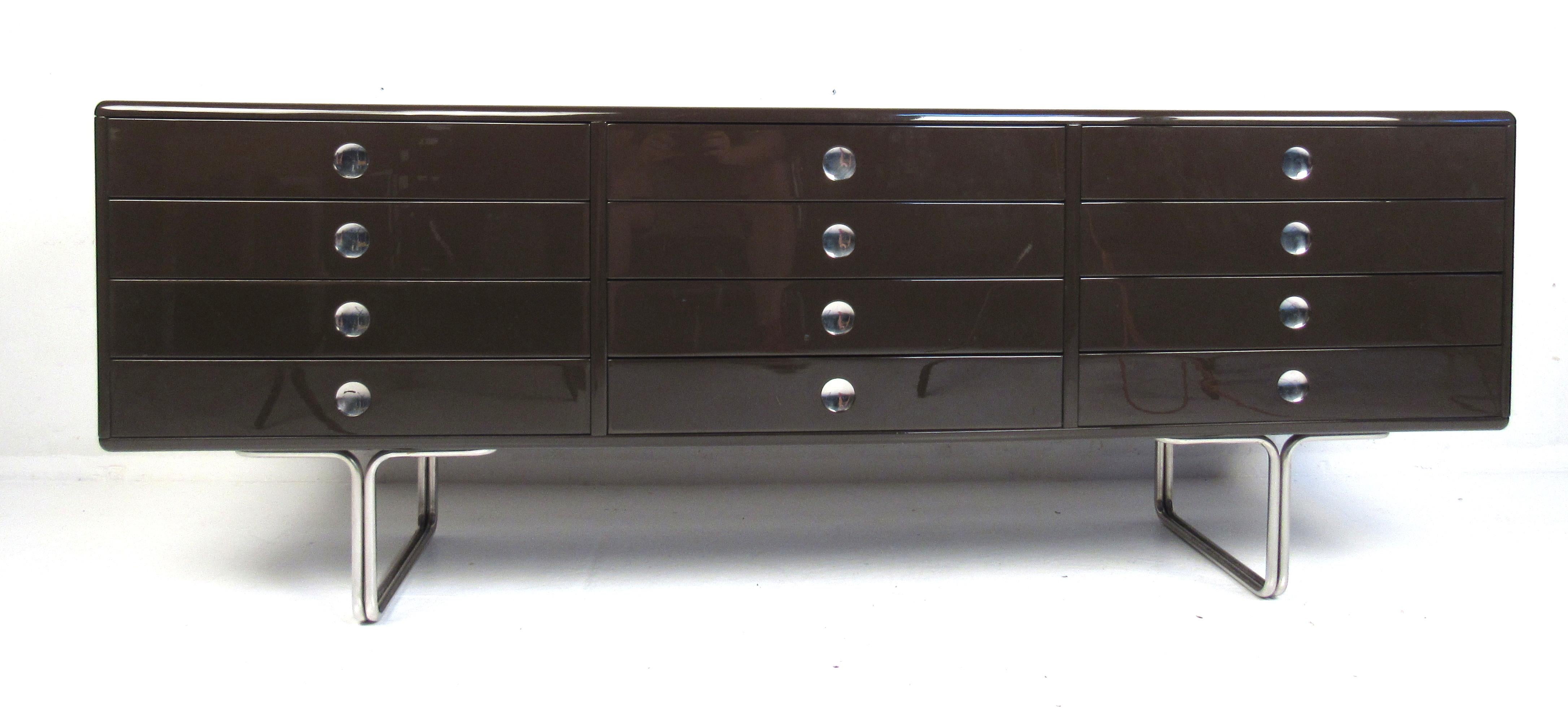 Mid-Century Modern Vintage Modern Italian Twelve-Drawer Dresser