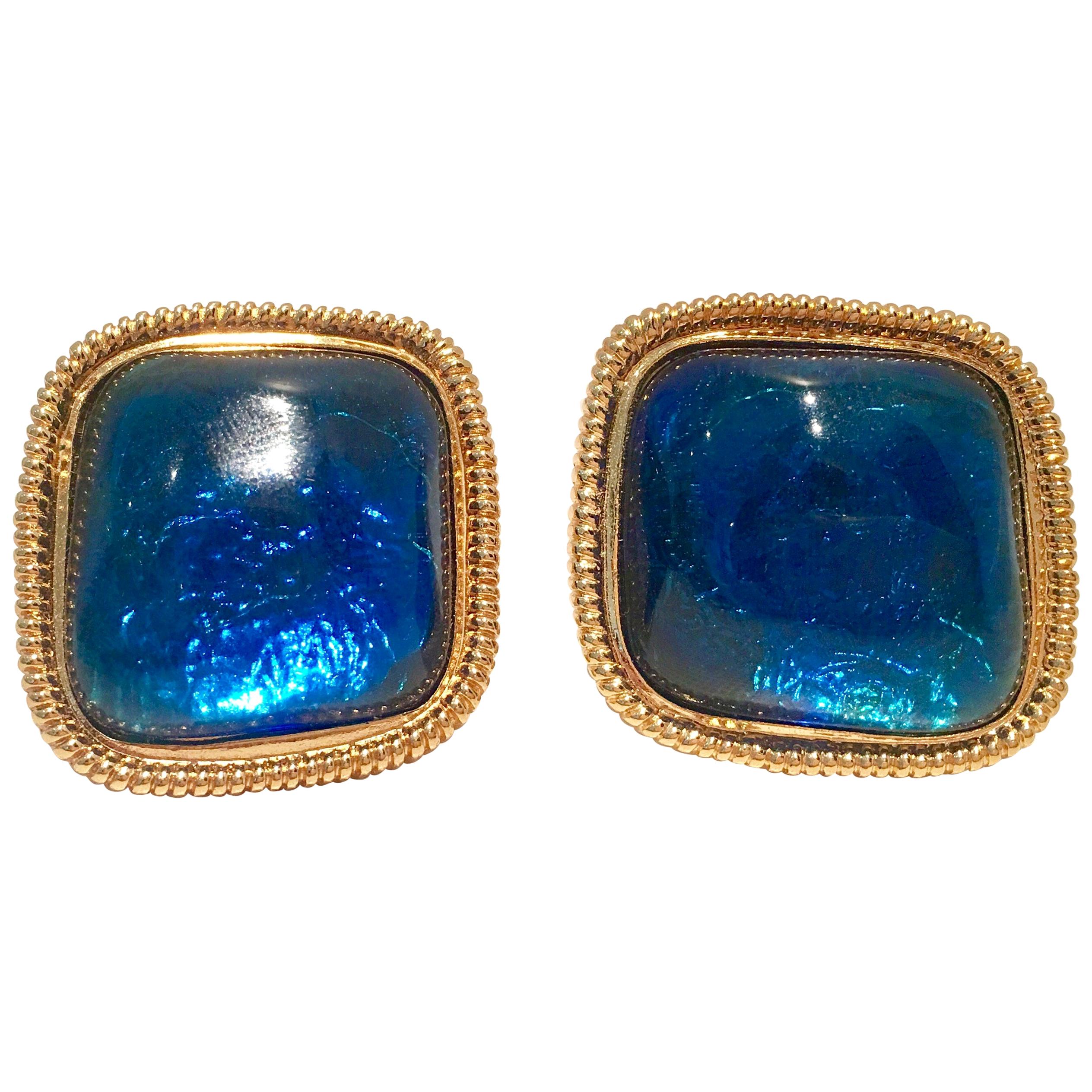 Vintage & Modern Kenneth Jay Lane Lucite "Glitter" Earrings