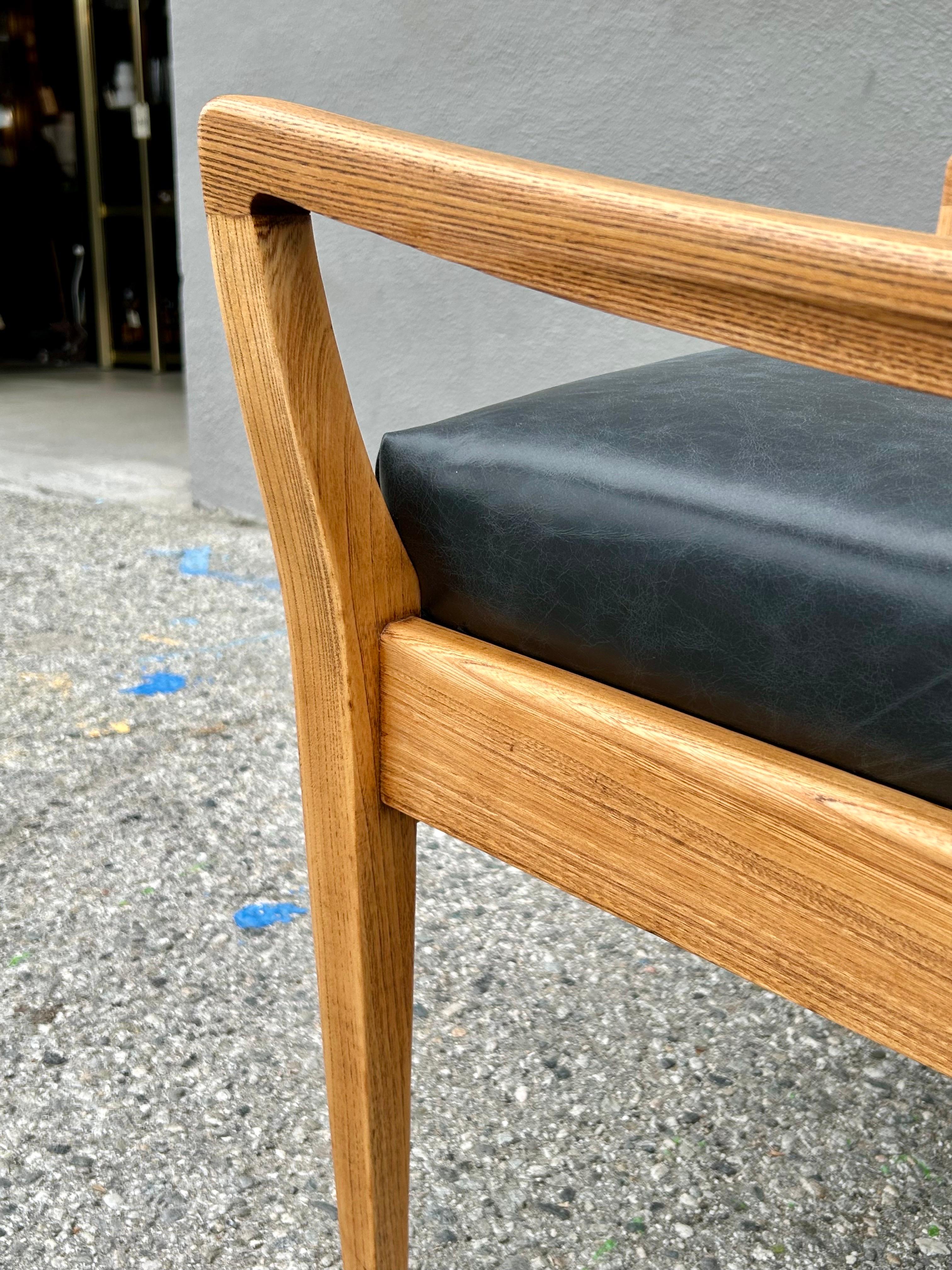 20th Century Modern Leather Lounge Chair Don Princess