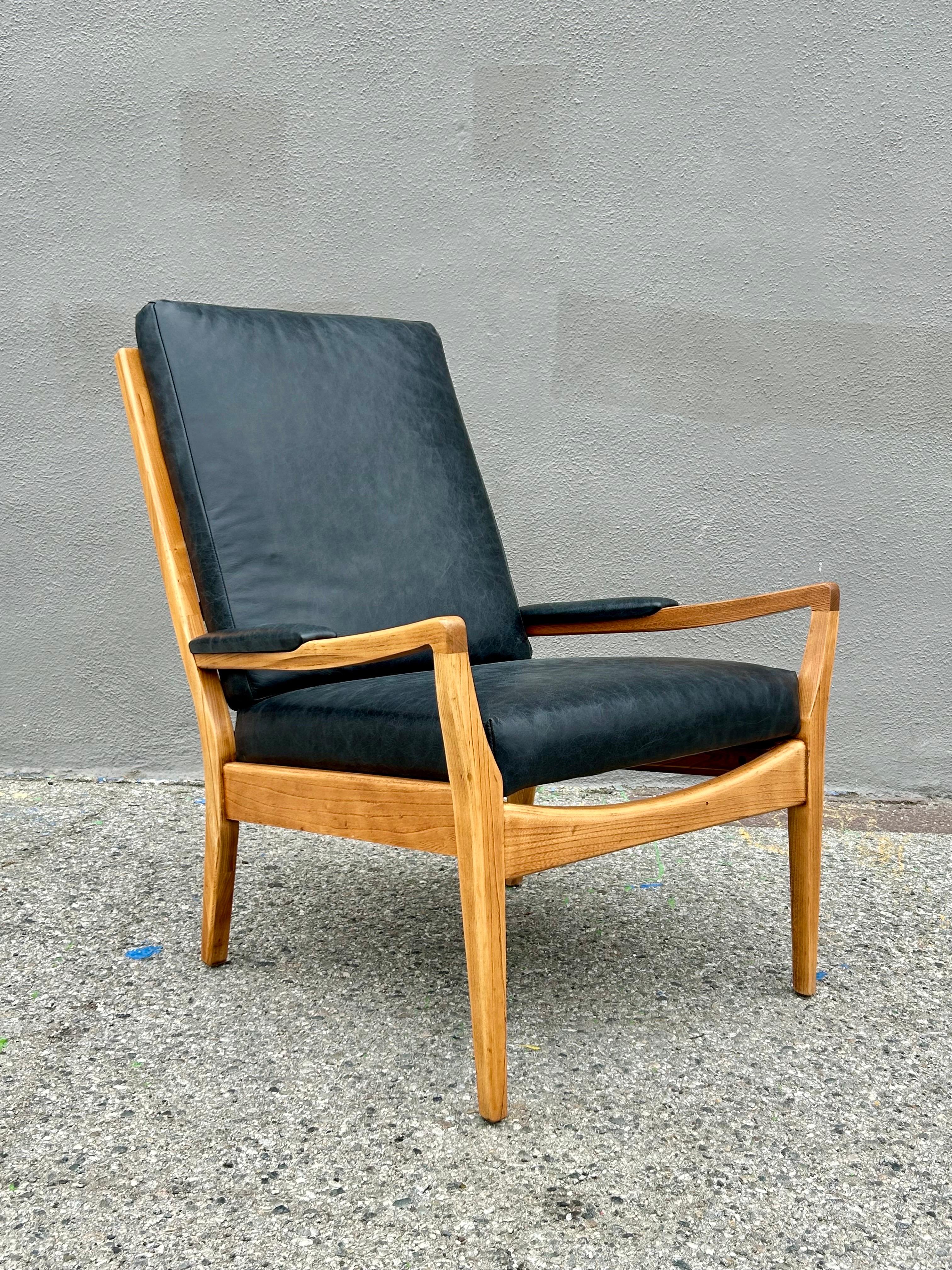 Modern Leather Lounge Chair Don Princess 1