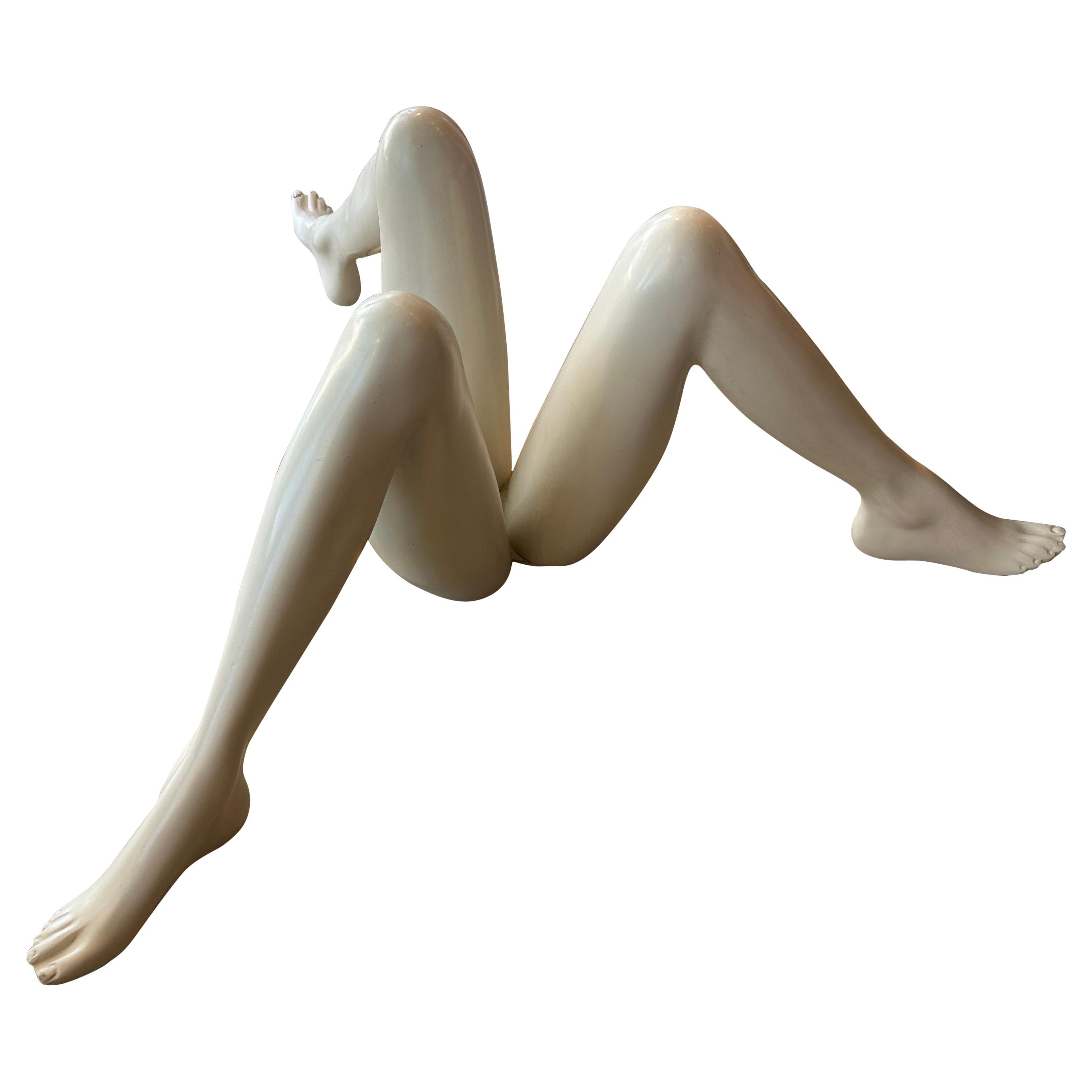 Vintage Modern Leg Feet Foot Mannequin Coffee Cocktail Table