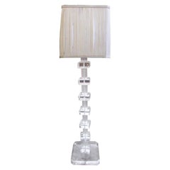 Vintage Modern Lucite Floor Lamp