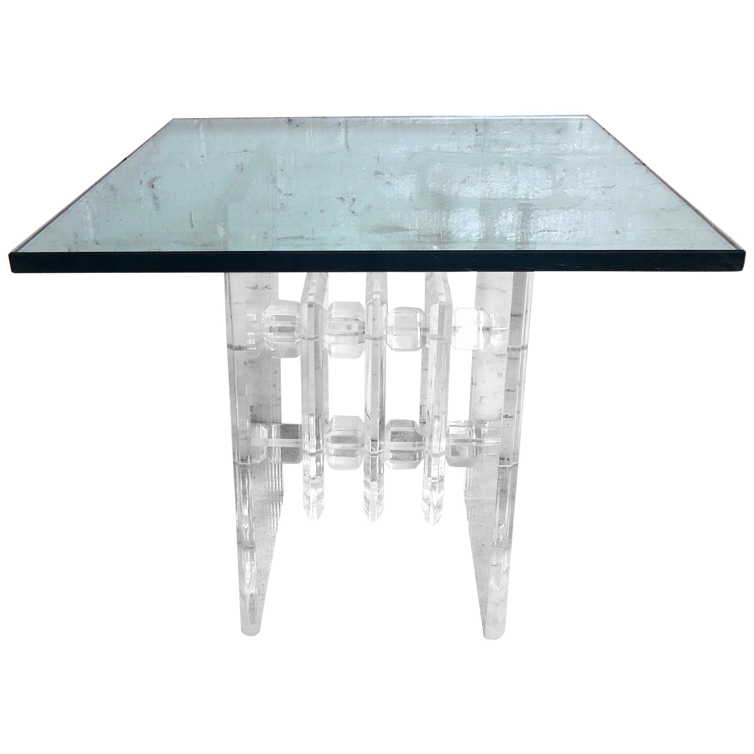 Vintage Modern Lucite Side Table