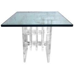 Vintage Modern Lucite Side Table