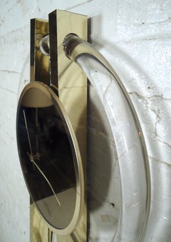 Vintage Modern Lucite Wanduhr