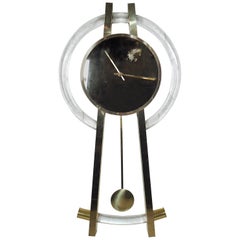 Vintage Modern Lucite Wanduhr