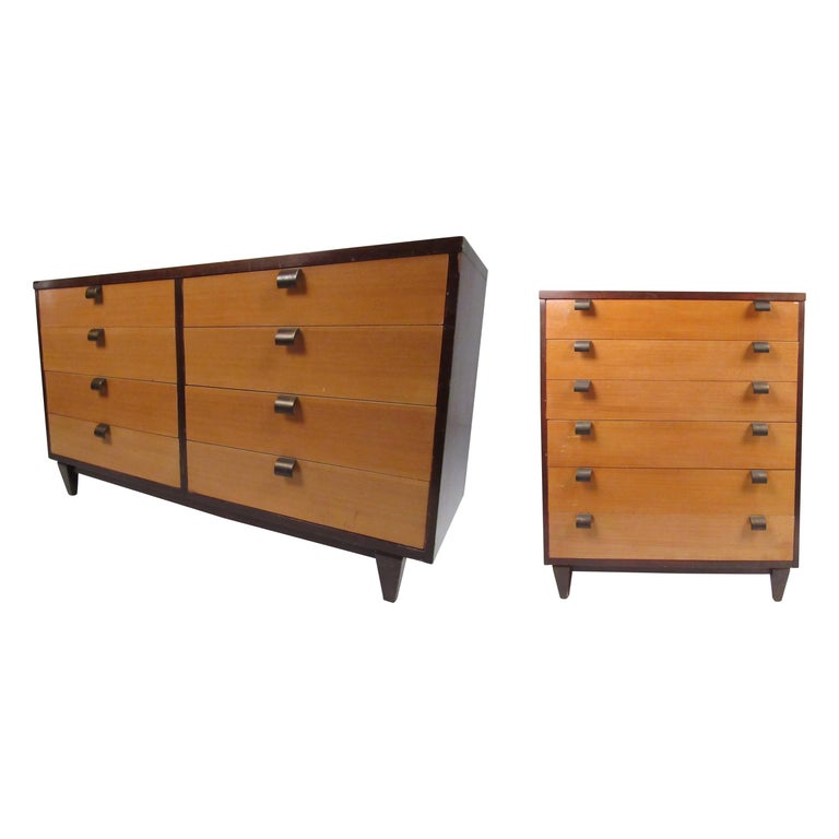 Vintage Modern Mahogany Bedroom Set