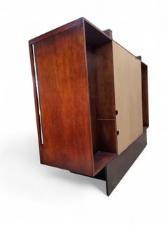 Vintage Modern Mahogany Media Console by South Cone