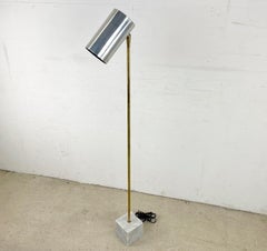 Vintage Modern Marble Base Floor Lamp Attr. Robert Sonneman for George Kovacs