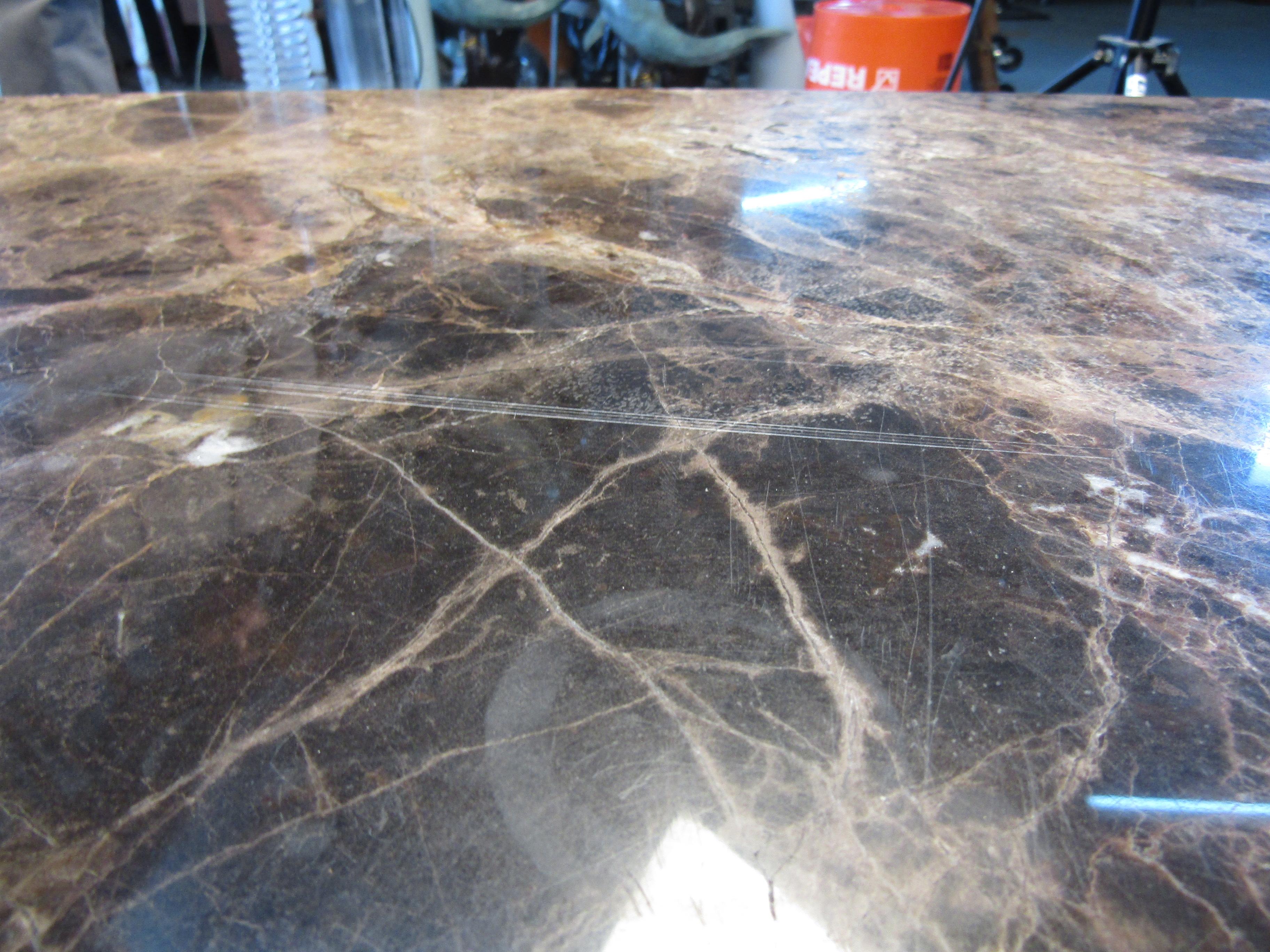 Vintage Modern Marble Coffee Table Set For Sale 3