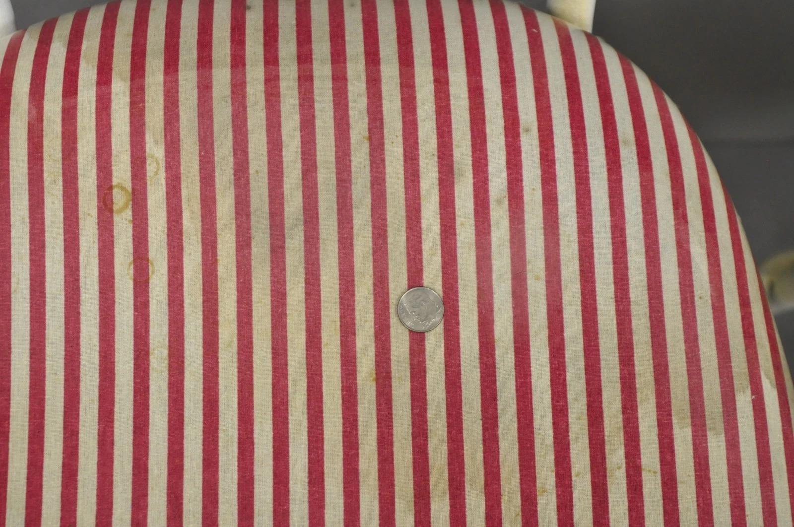 Vintage Modern Metall Weiß lackiert Swivel Amisco Counter Barhocker - Set von 4 im Angebot 3