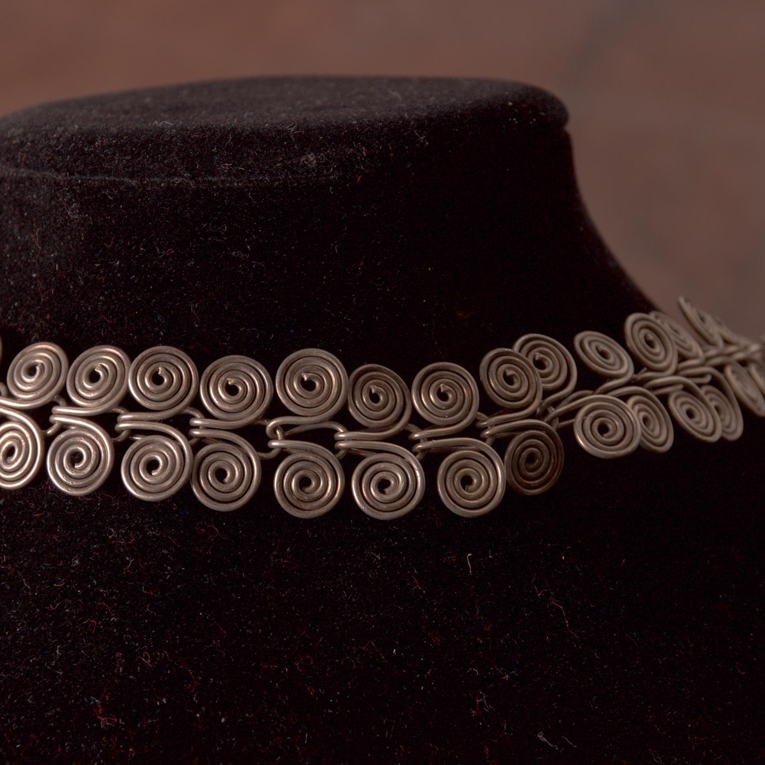 Vintage Modern Mexico Silver Braided Bracelet Taxco 2