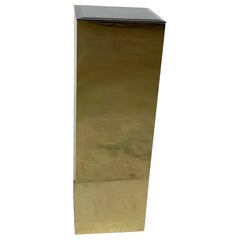 Vintage Modern Mirror Top Display Pedestal