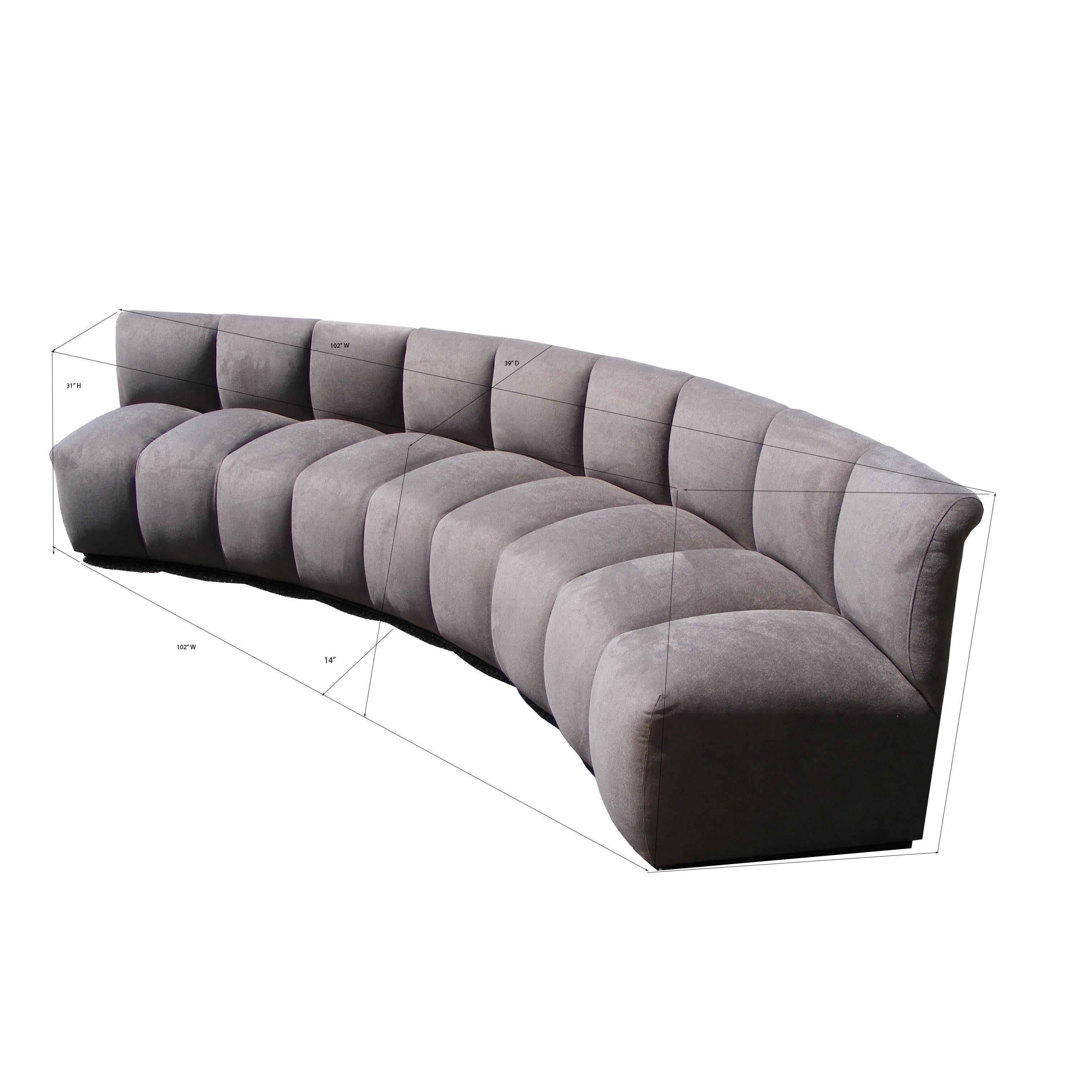 American Vintage Modern Monumental Non Stop Steve Chase Sectional Sofa