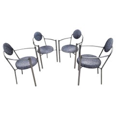 Vintage Modern Moon Chairs Newly Upholstered - Set Of 4