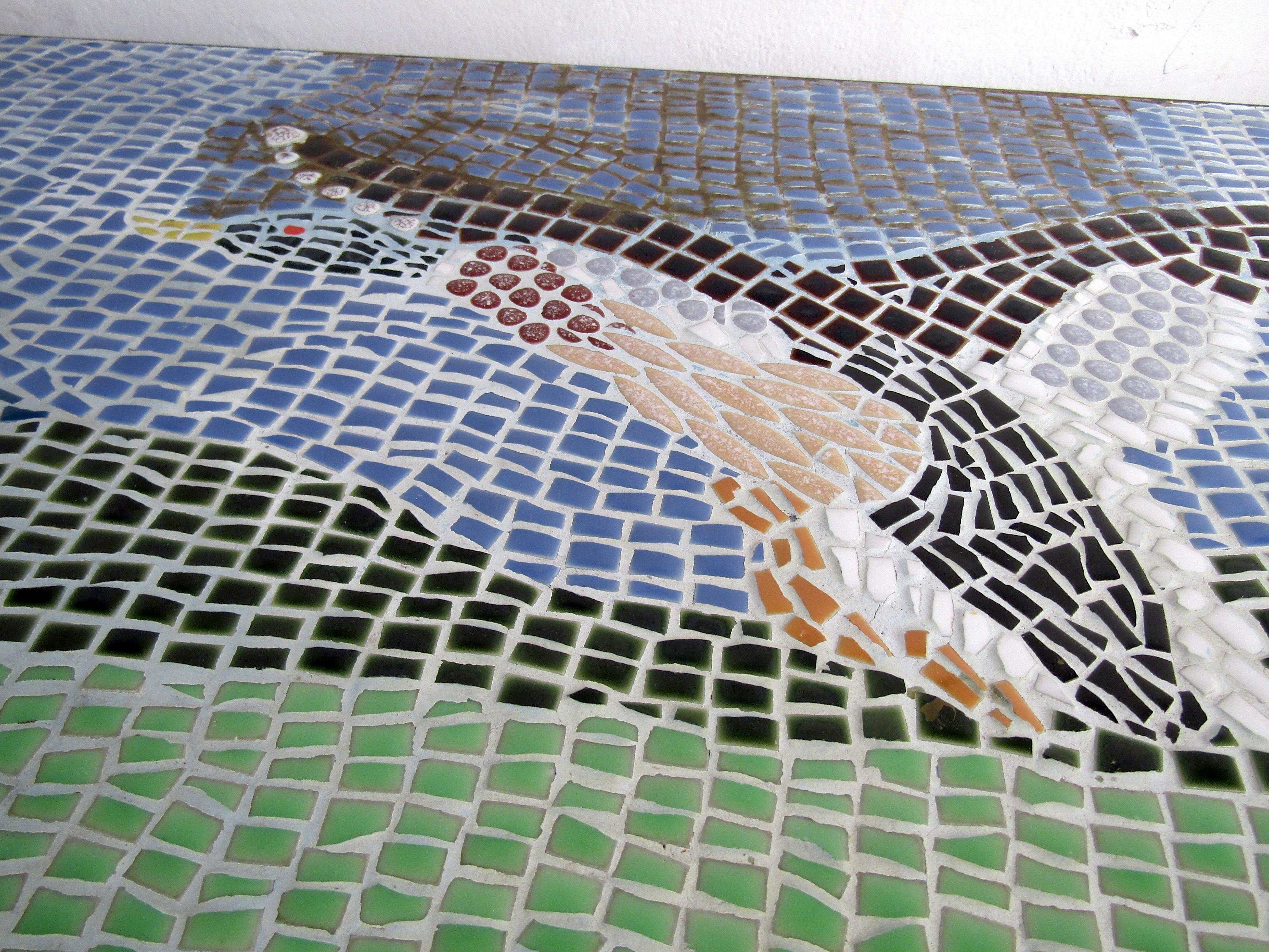 Vintage Modern Mosaic Coffee Table For Sale 5