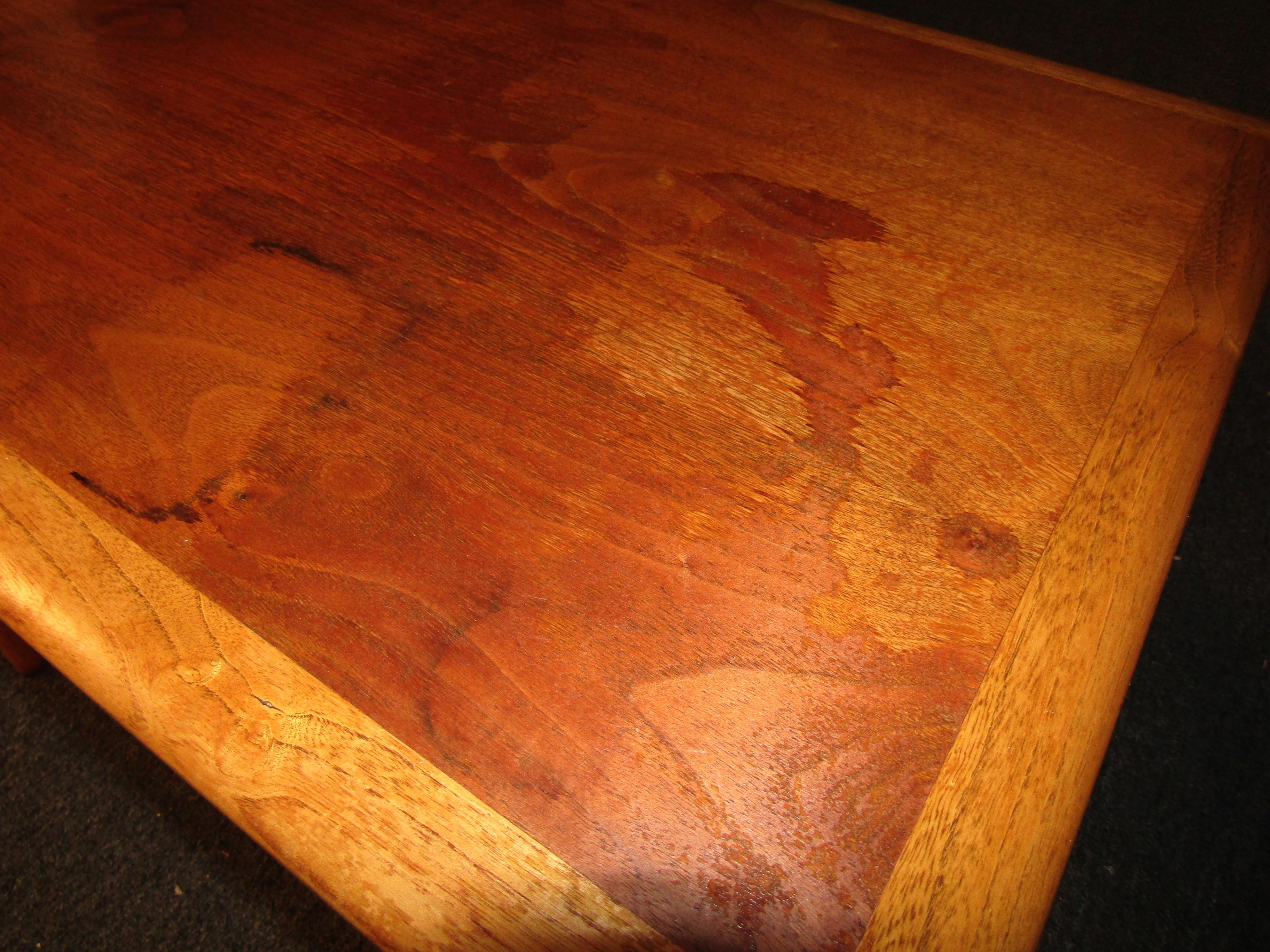 Vintage Modern Oak and Walnut End Tables by Lane 3