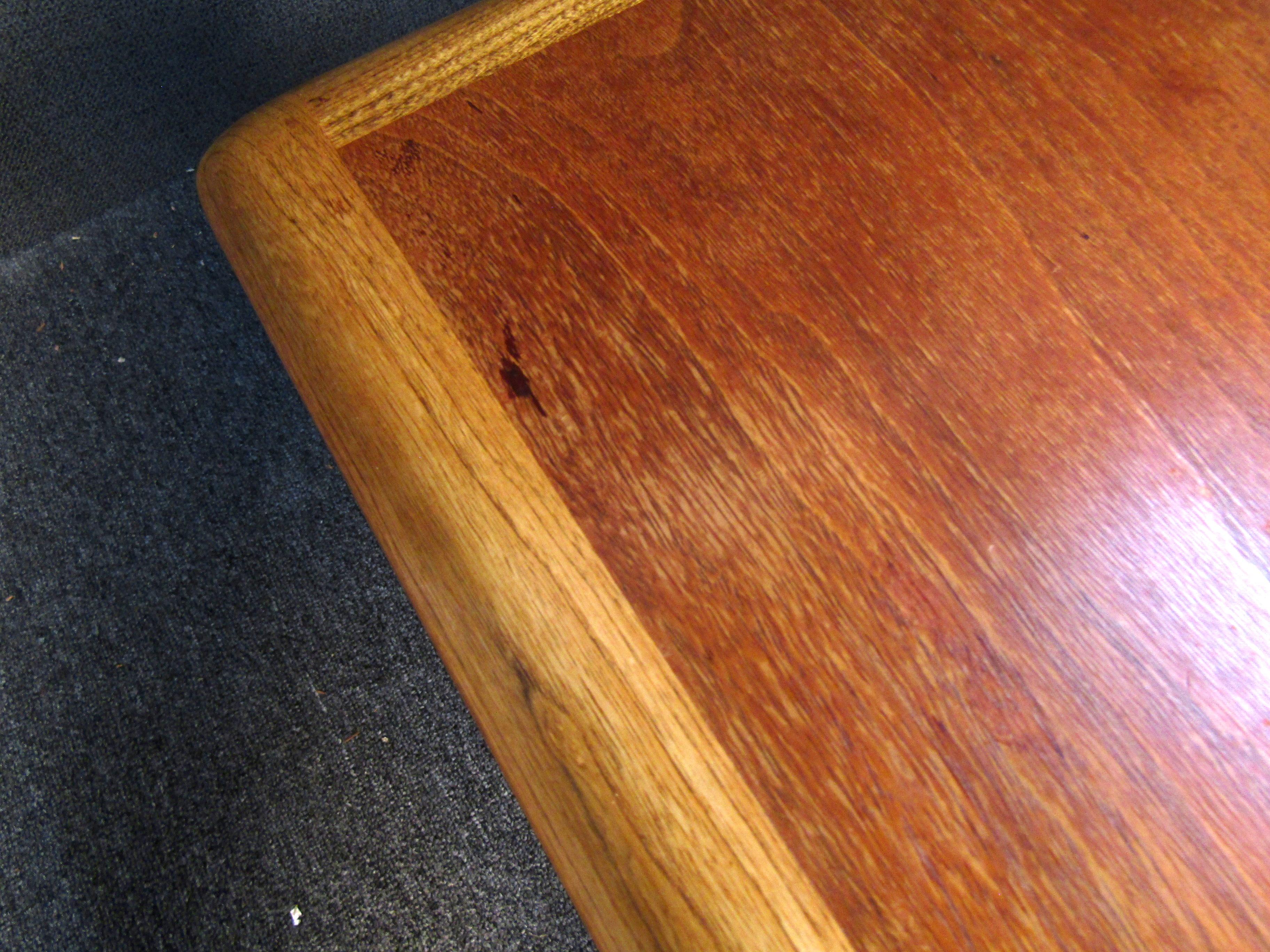Vintage Modern Oak and Walnut End Tables by Lane 5