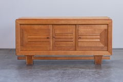 Vintage Modern Oak Credenza From France, Circa 1960