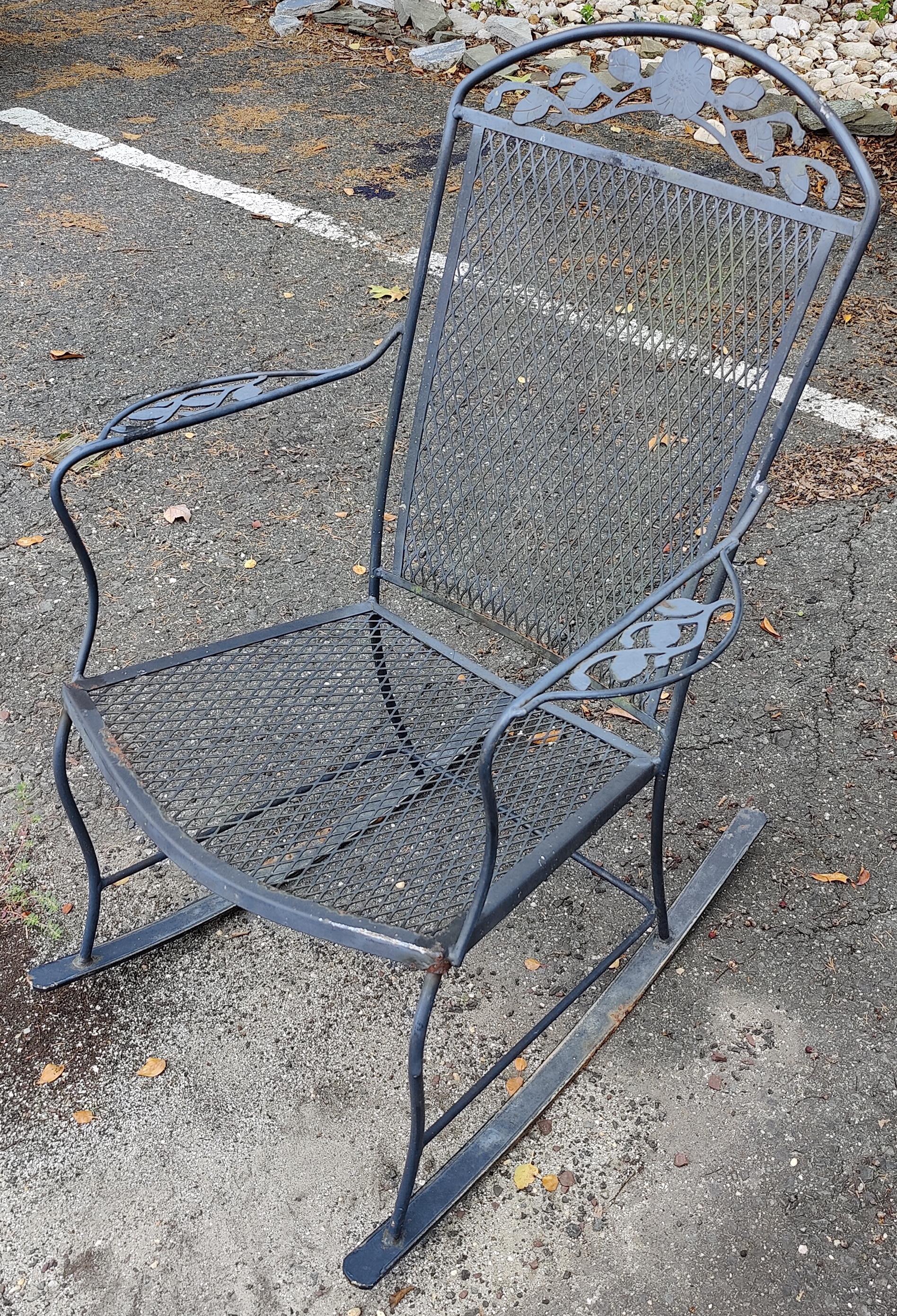 old metal rocking chairs