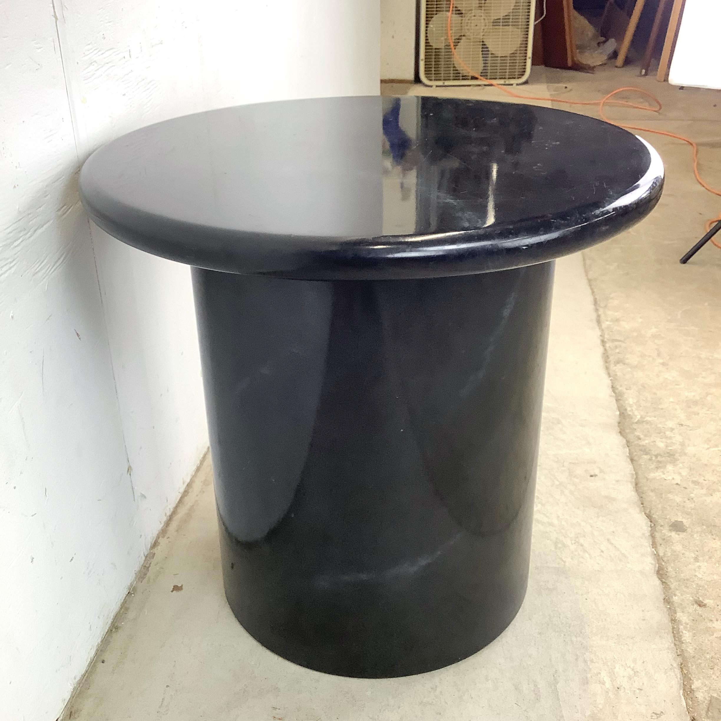 Vintage Modern Pedestal Beistelltisch im Angebot 4