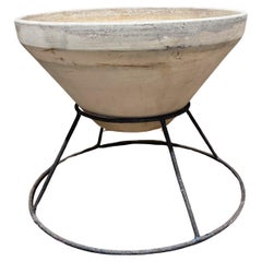 Bauer Pottery Retro Planter Pot with Stand Los Angeles