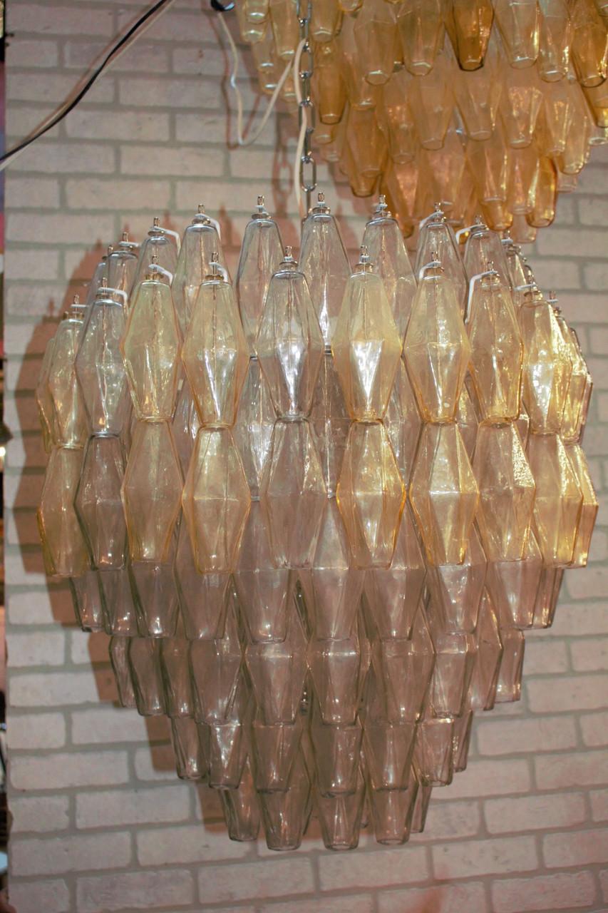 italien Lustre moderne vintage en verre polyédrique d'après Carlo Scarpa pour Venini en vente