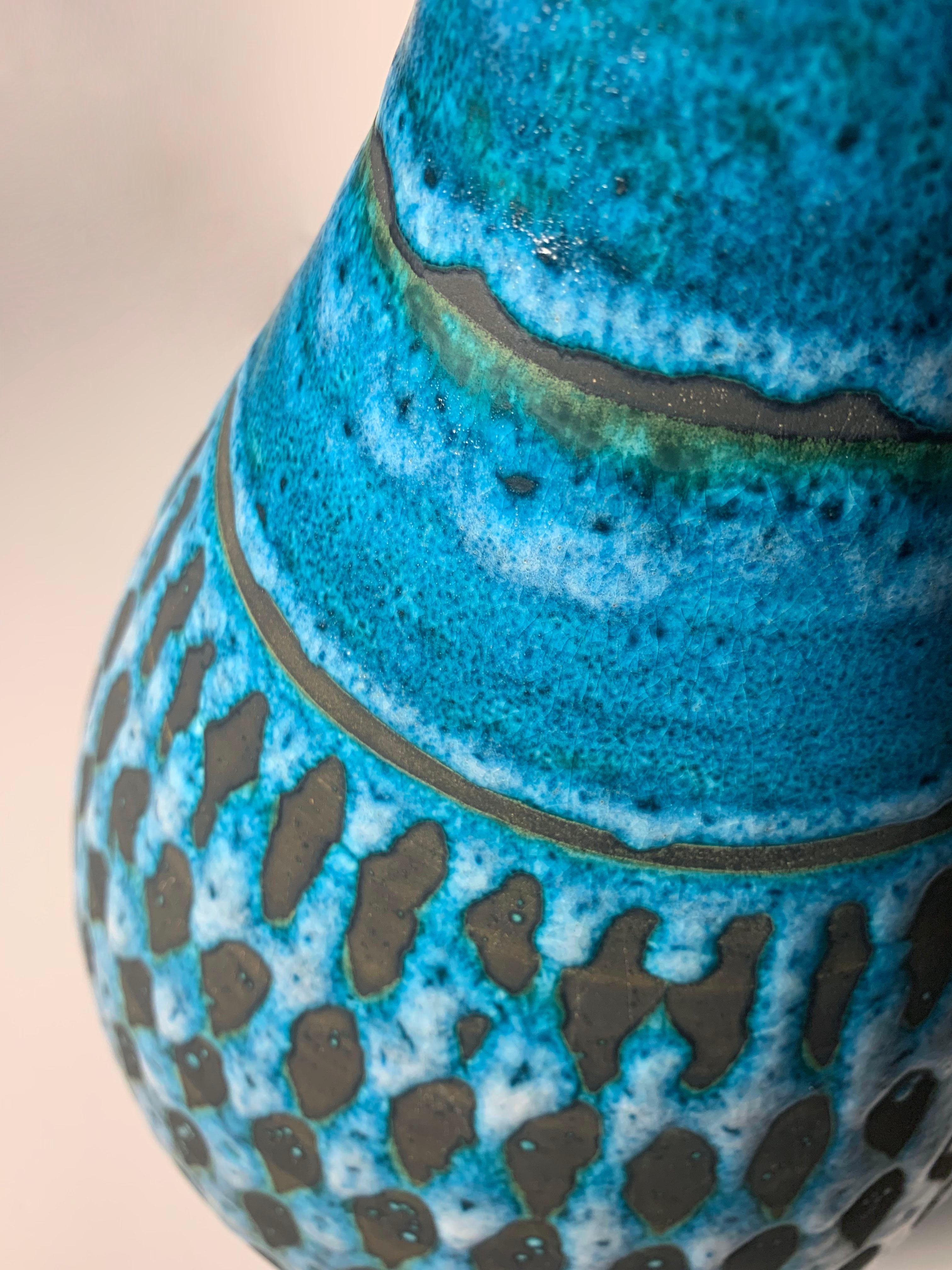 20ième siècle Grande lampe en poterie moderne vintage à la manière d'Aldo Londi pour Bitossi  en vente