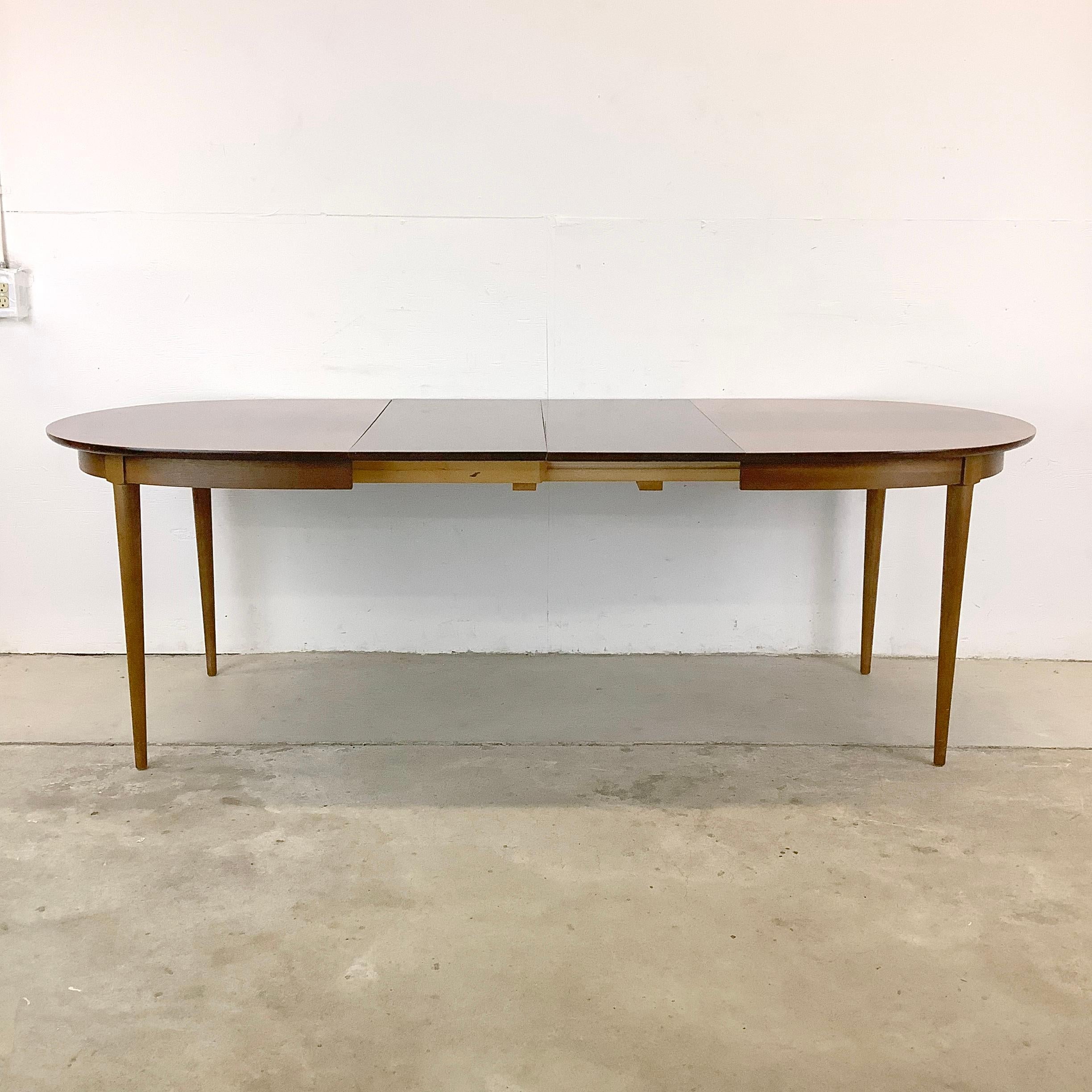 Vintage Modern R-Way Dining Table With Leaves 4