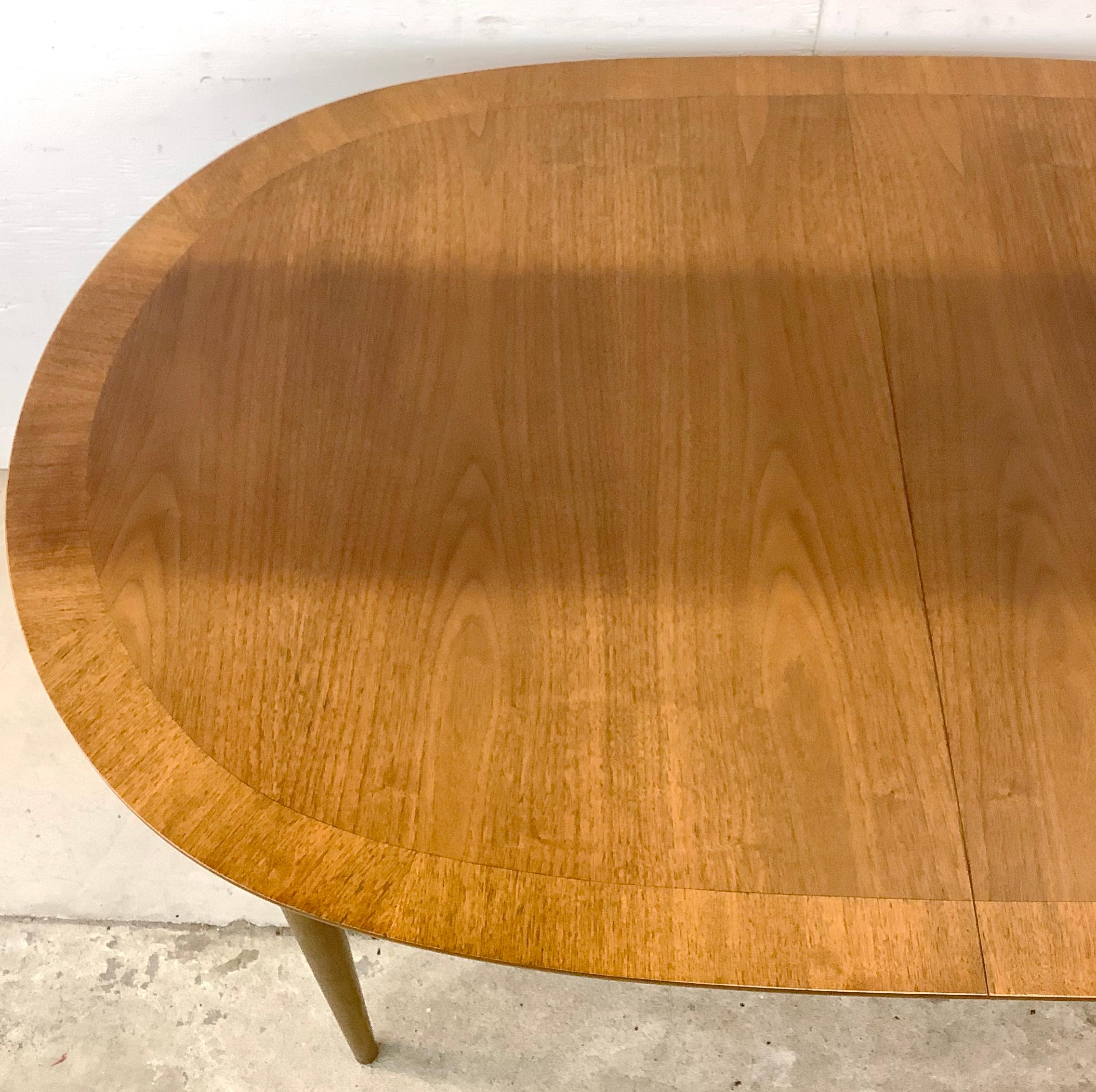 Danish Vintage Modern R-Way Dining Table With Leaves