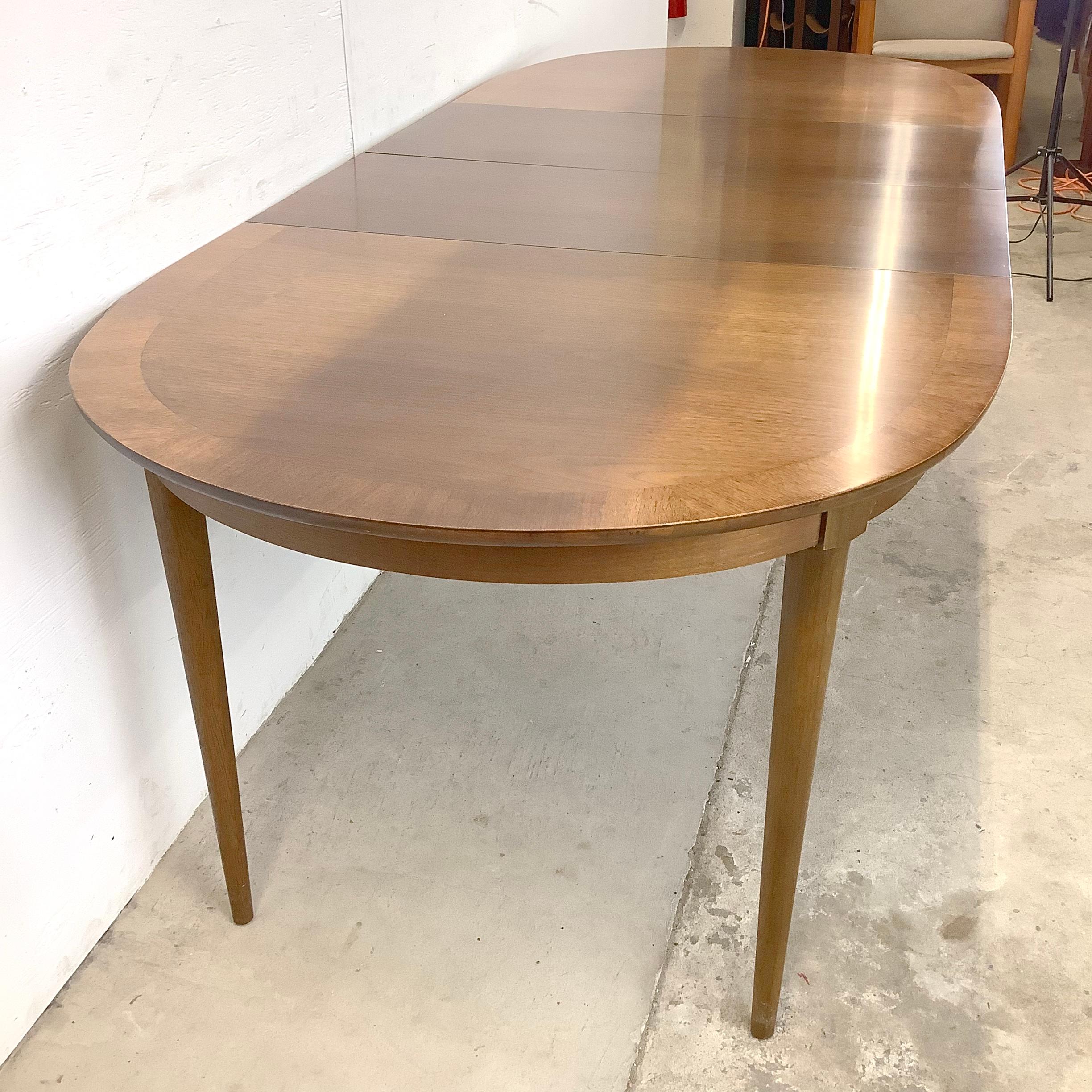 20th Century Vintage Modern R-Way Dining Table With Leaves